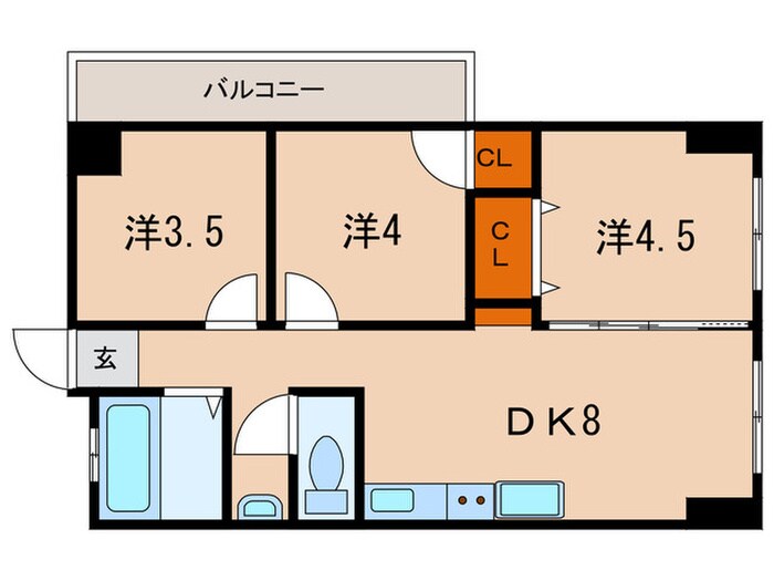 vent de mer西明石の物件間取画像