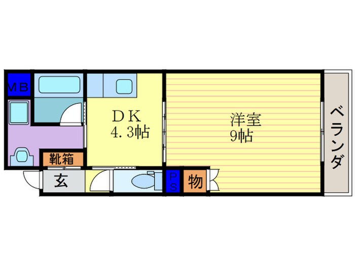 セントポーリア嵯峨野清水町の物件間取画像