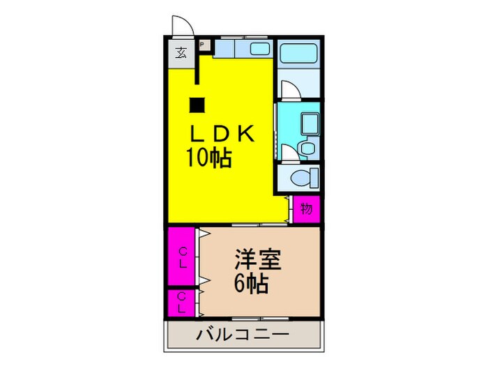 クレストマンションの物件間取画像