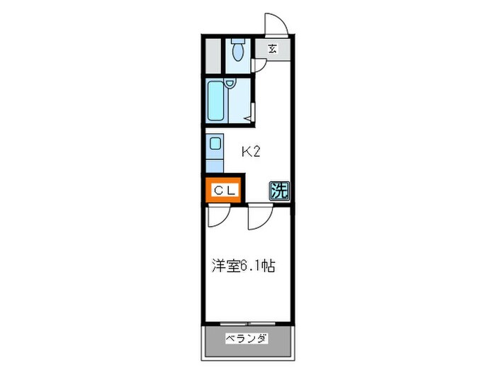 ドエル南堀江１番館の物件間取画像