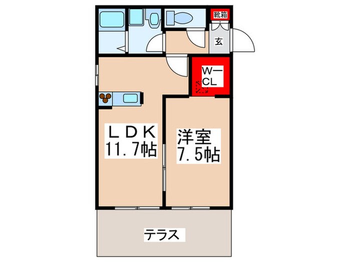カムリガ－デンの物件間取画像