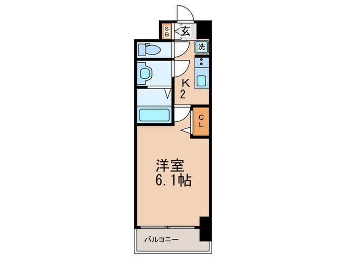 スプランディッド天王寺DUEの物件間取画像