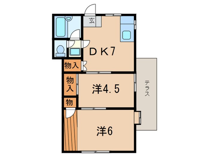 東洋ハイツの物件間取画像