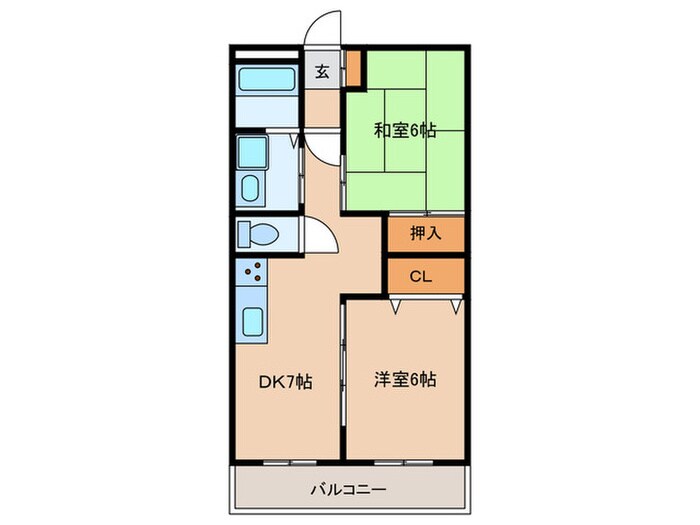 明豊マンションの物件間取画像