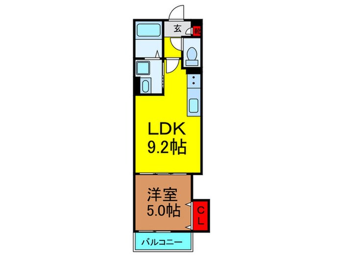 クリエオーレ郡津Ⅰの物件間取画像