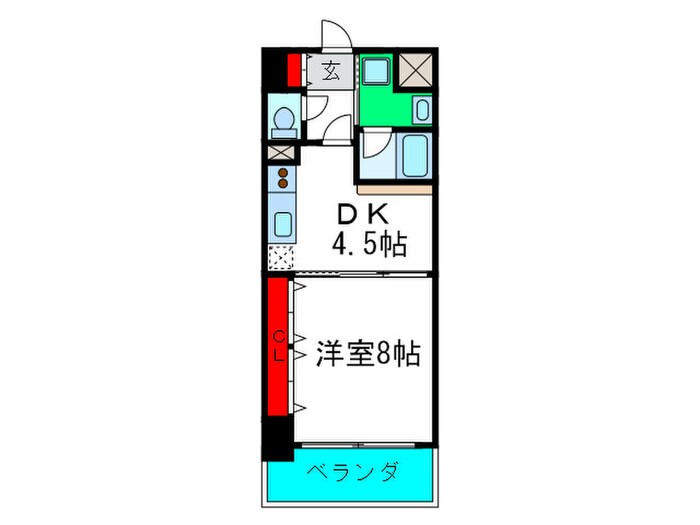 ブランクレ－ル谷町の物件間取画像