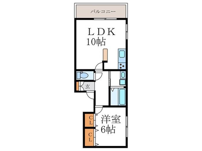 フレール北山ウエストの物件間取画像