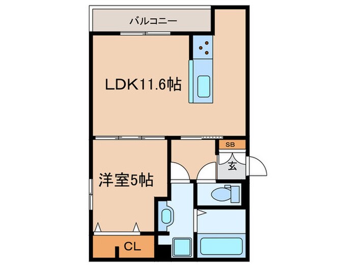 グリューネ塚口本町の物件間取画像