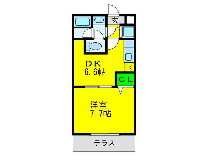 ボナ－ル鳳南の物件間取画像