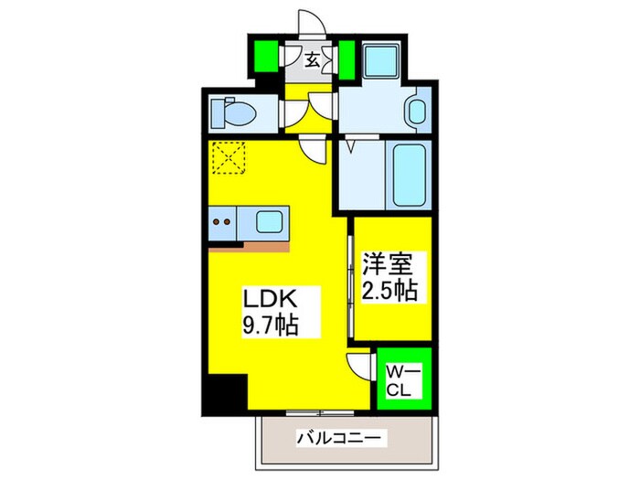 AFFLUENCE難波EASTの物件間取画像