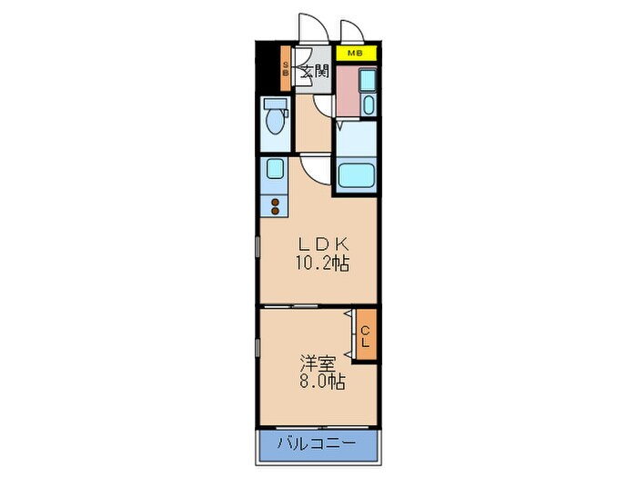 アルビオン西梅田の物件間取画像