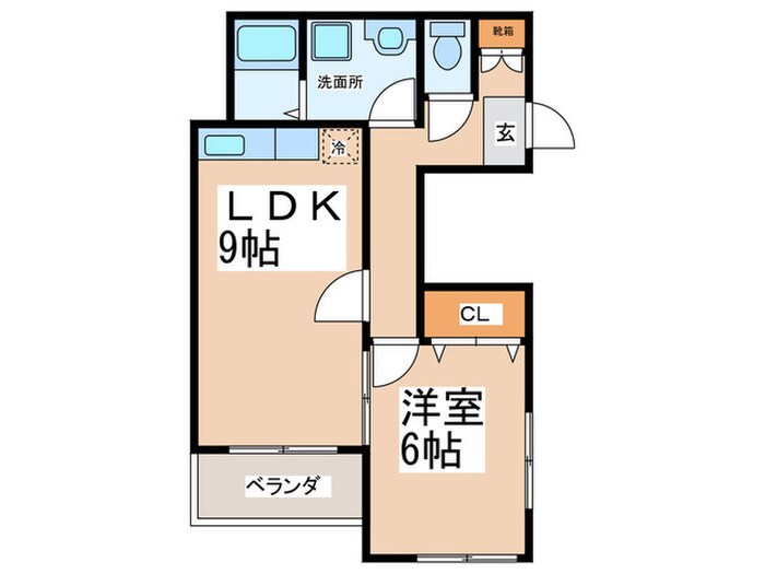 メゾンノエルコムの物件間取画像