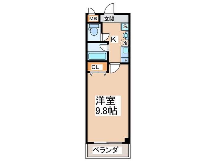ﾌﾟﾛｼｰﾄﾞ長居公園通の物件間取画像