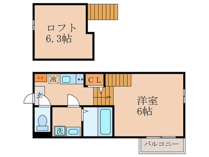 プランドールS花園寺ノ前町の物件間取画像