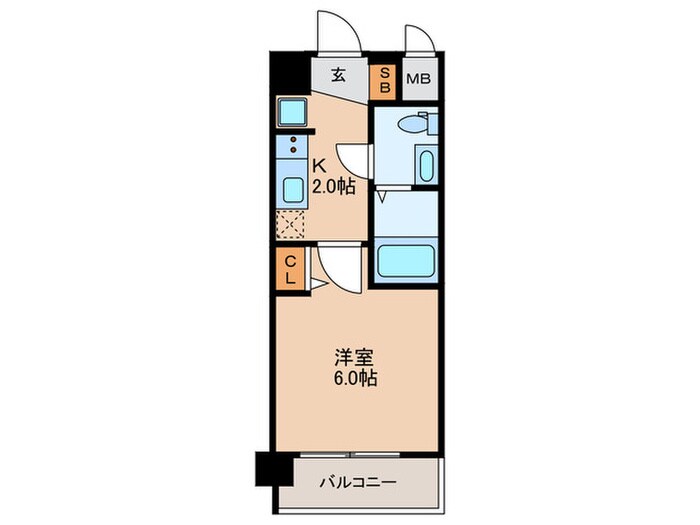 エグゼ大阪NORTHゲート(701)の物件間取画像