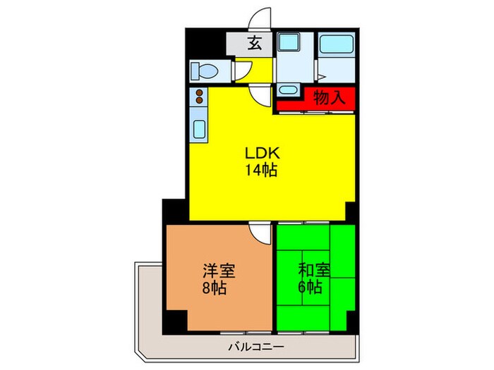 グランドヴィラ門真の物件間取画像