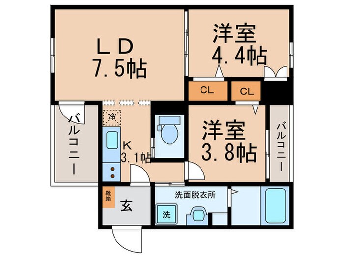 F asecia Dorasの物件間取画像