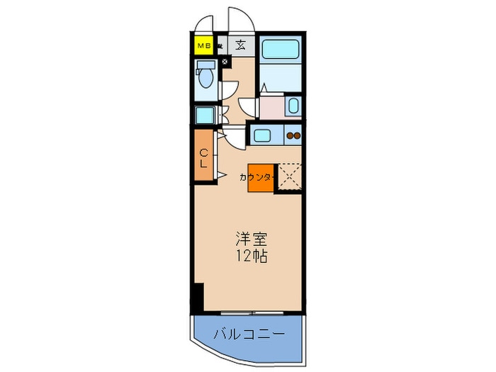 カスタリア新梅田の物件間取画像