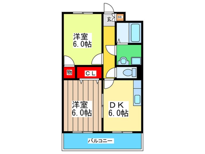 ハイライフ椿の物件間取画像