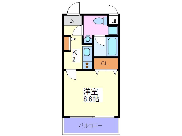 モンサンミッシェル北浜の物件間取画像