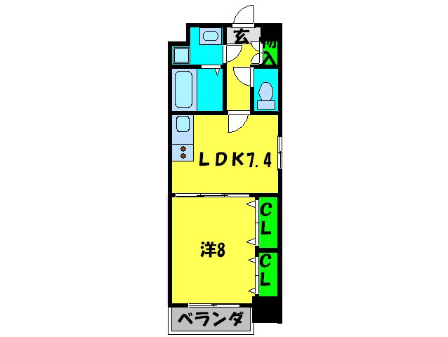 セントアミール南久宝寺の物件間取画像