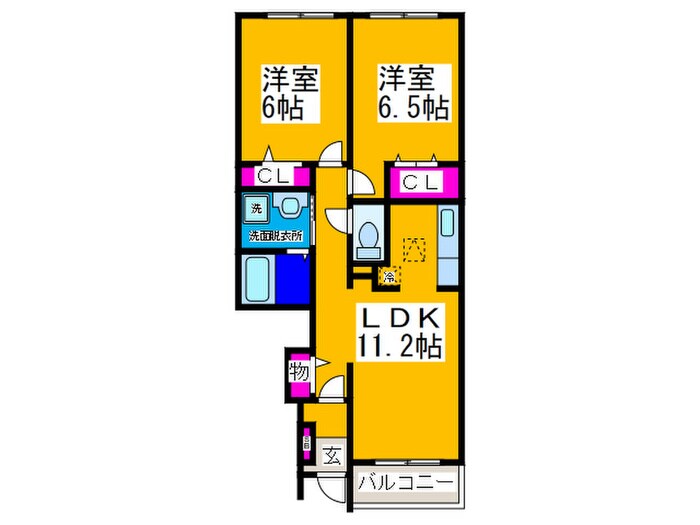 フル－ルの物件間取画像