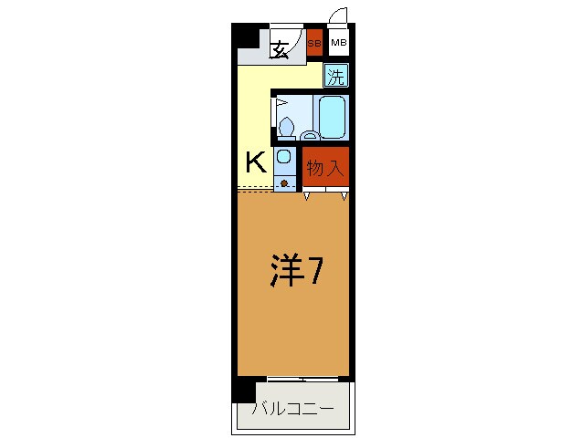 サムティ神戸浜崎通の物件間取画像