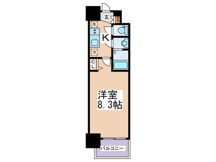 プレデコート北田辺の物件間取画像