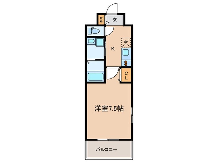 ﾌﾟﾗｲﾑﾗｲﾌ三宮磯上公園の物件間取画像