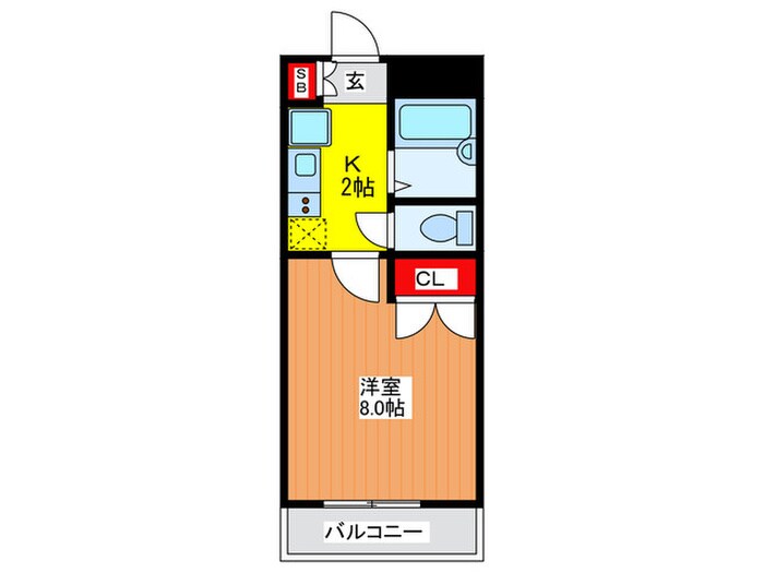 アンプル－ル西三荘の物件間取画像