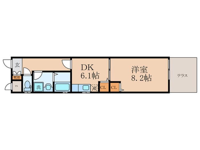 ユウェル大宅の物件間取画像