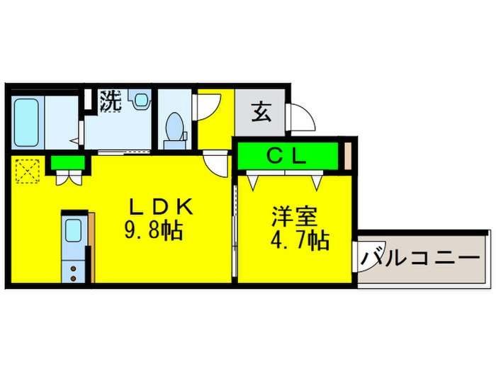 フジパレス長吉川辺Ⅱ番館の物件間取画像