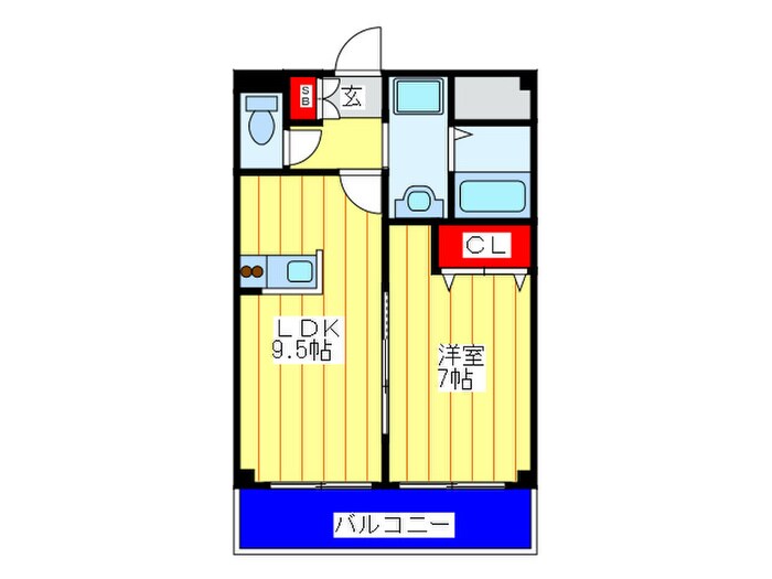 グランパシフィック萱島の物件間取画像