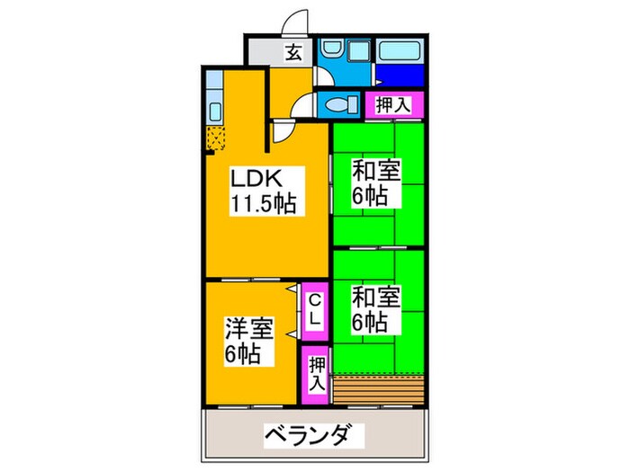 プチエスポワール深井の物件間取画像