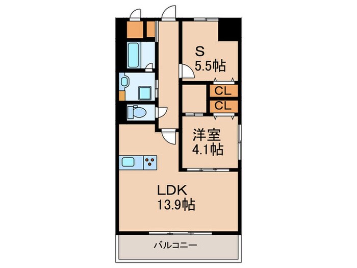 ベルンガーデン勝山北の物件間取画像