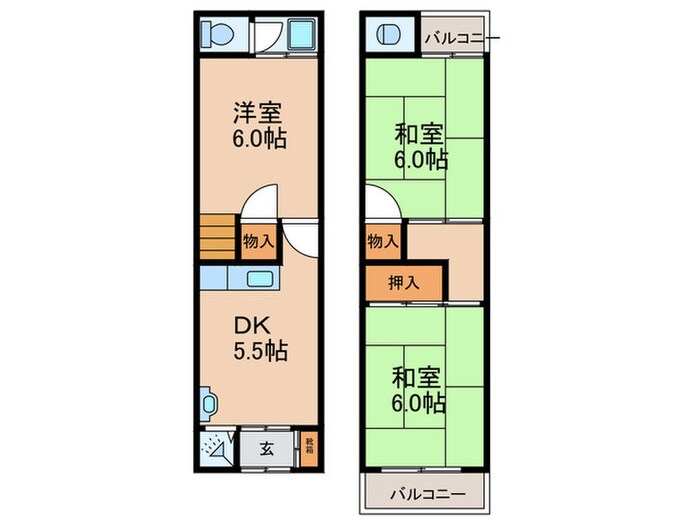 物件間取画像