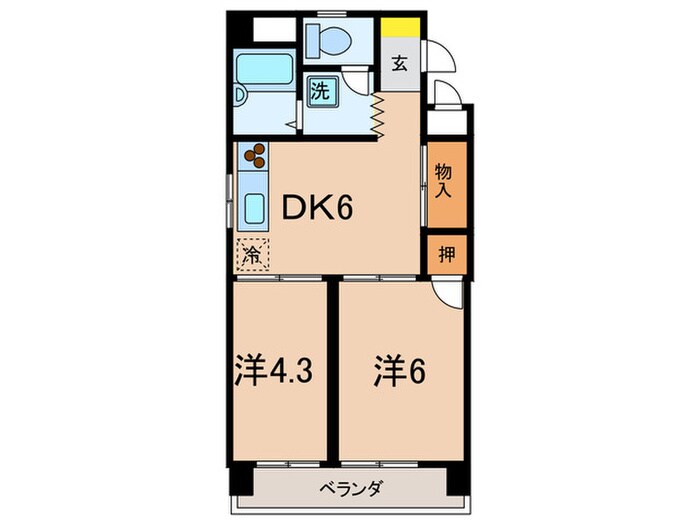 ハイコ－ト甲子園の物件間取画像