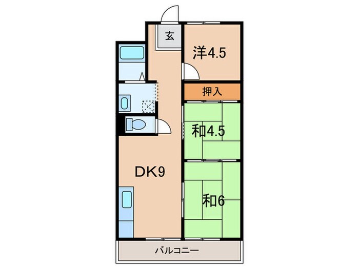 皐月マンションの物件間取画像