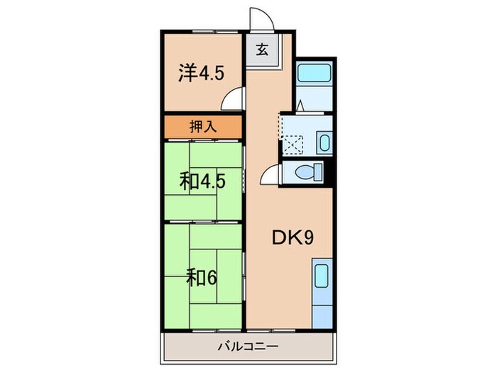 皐月マンションの物件間取画像