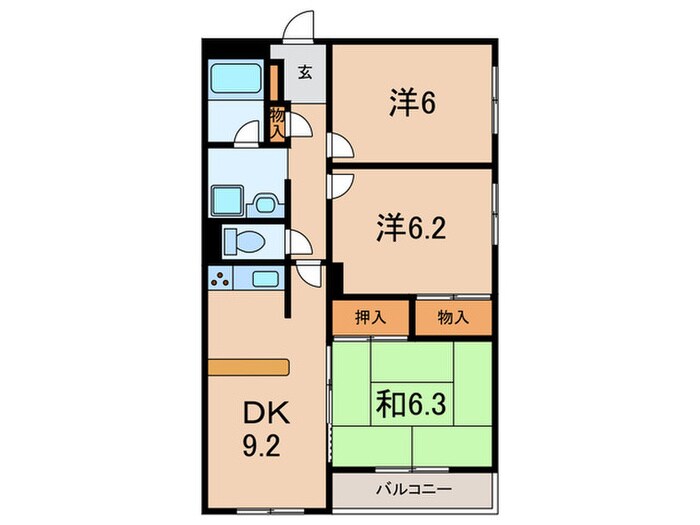 古田清苑の物件間取画像