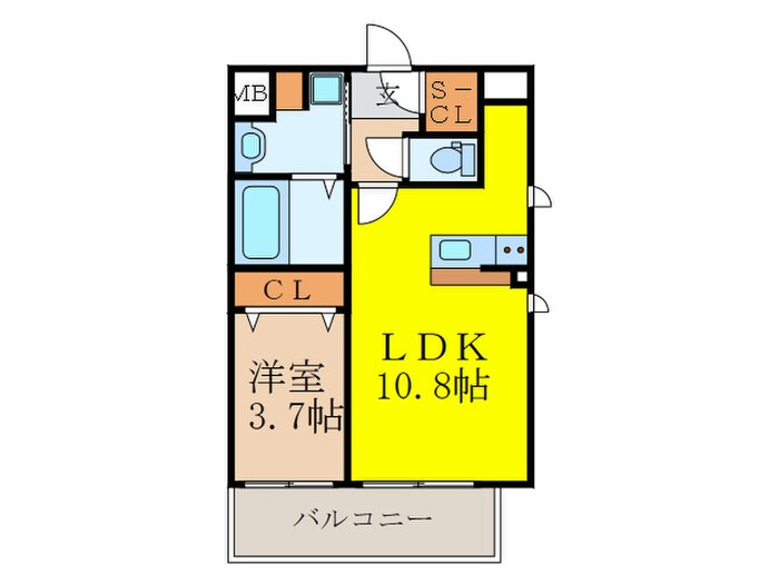 スプランディッド新大阪ＤＵＥの物件間取画像