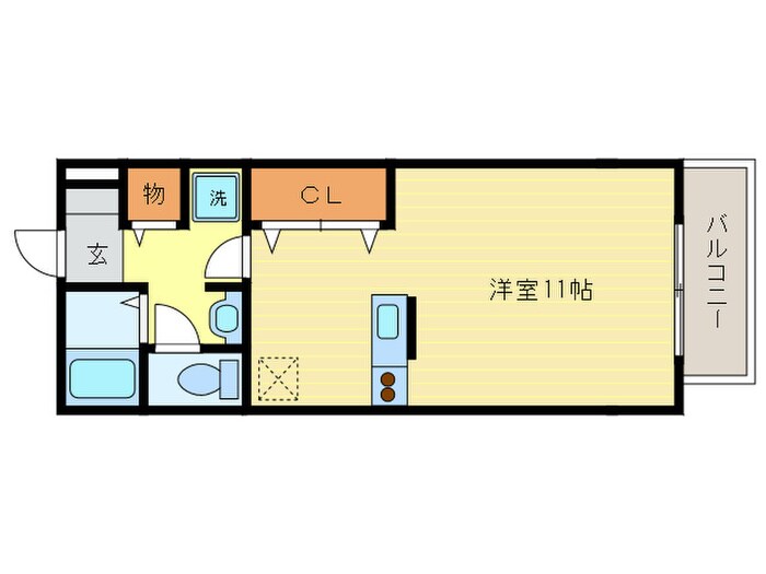 アム－ル西桂Ａ棟の物件間取画像