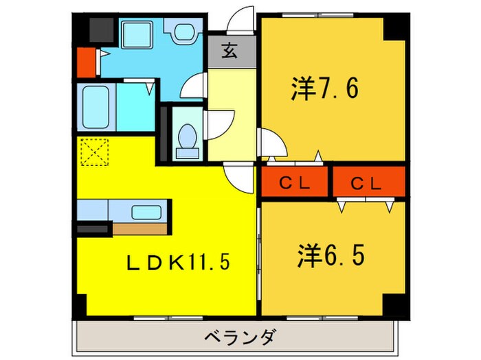 グランデフィオ－レの物件間取画像