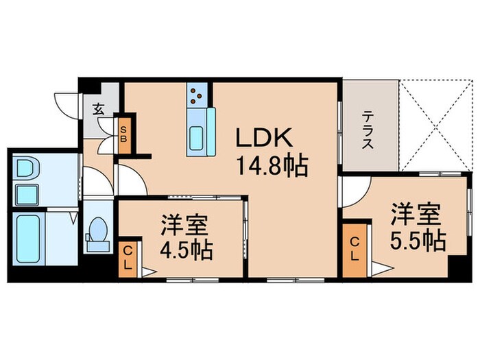 仮）ヴィラ御所南の物件間取画像