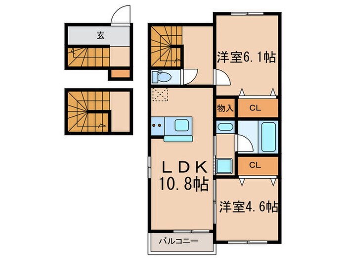 Ｋｉｉｔｏｓ（キートス）の物件間取画像