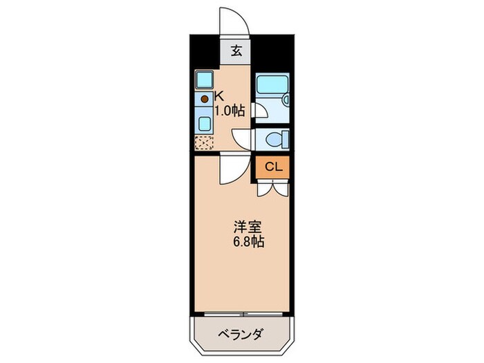 ﾉﾙﾃﾞﾝﾊｲﾑﾘﾊﾞ-ｻｲﾄﾞ天神橋A棟の物件間取画像