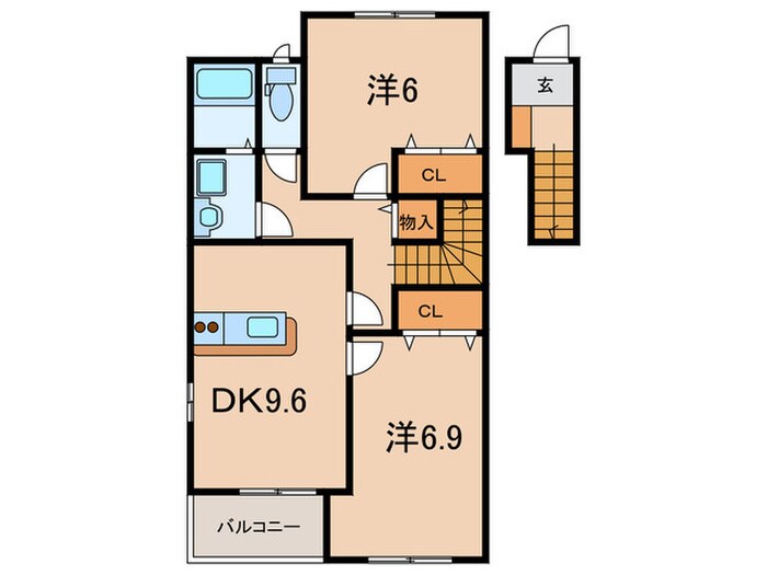 スタ－テラスＦの物件間取画像