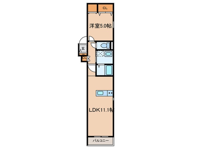 Casita七ツ松の物件間取画像