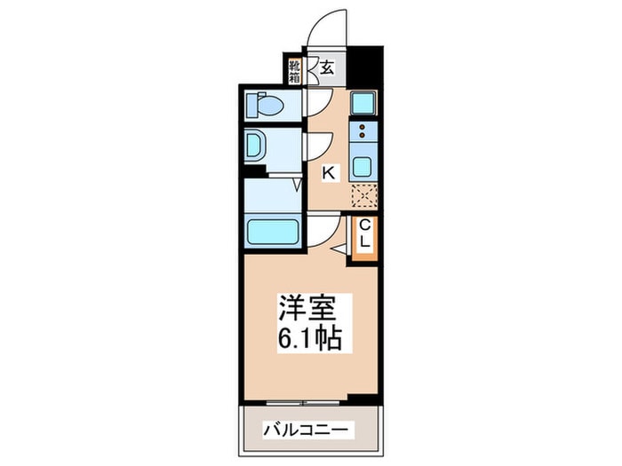 プレサンス大国町ブライス(1002)の物件間取画像