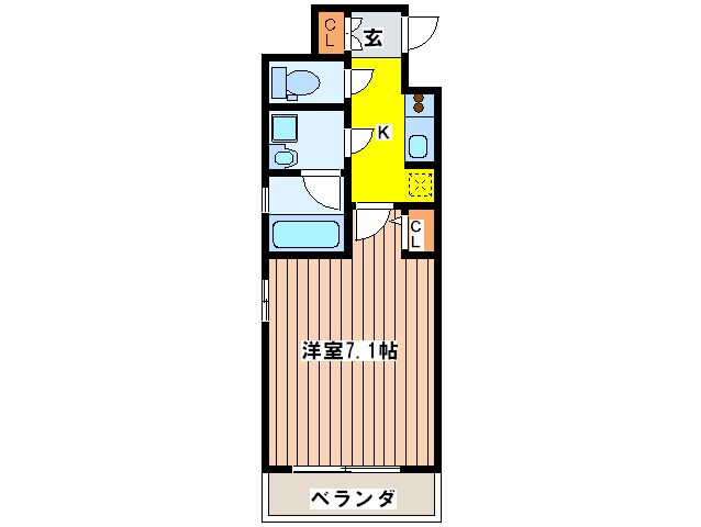 エスティメゾン京橋の物件間取画像